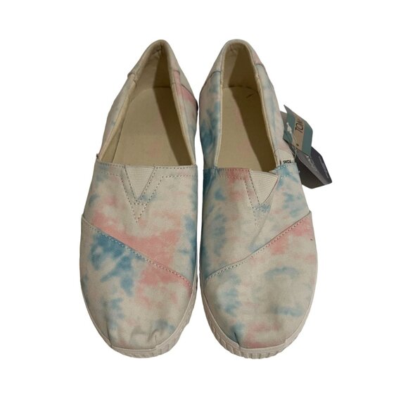 TOMS Alpargata Tie Dye Print Slip On Flats Size 9 NEW - Picture 5 of 7